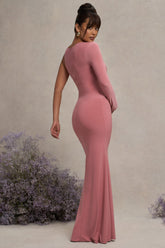 Blush Maternity One Shoulder Bodycon Maxi Dress